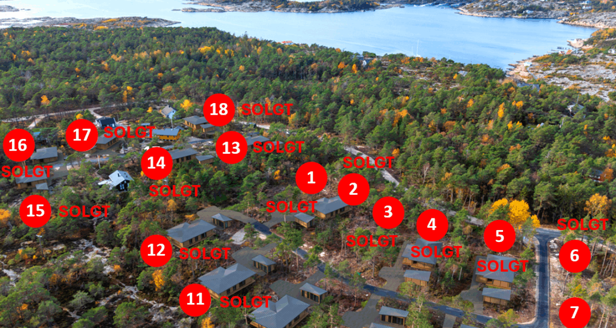 Slevik Hyttepark er utsolgt